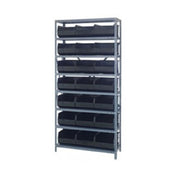 Quantum 1275-425_ORANGE - Shelving Unit, 12"D X 36"L X 75"H, Heavy Duty