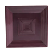 CAC China TG-SQ16-PLM Tango Plate 10"L X 10"W X 1"H Square