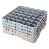 Cambro 36S738184 Camrack® Glass Rack With (3) Soft Gray Extenders Full Size