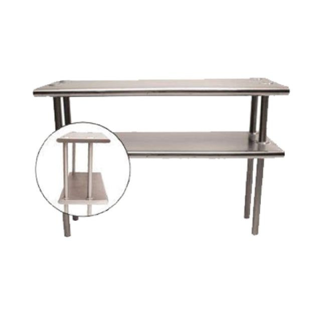 Advance Tabco CDS-18-132 Overshelf Table Mounted Double