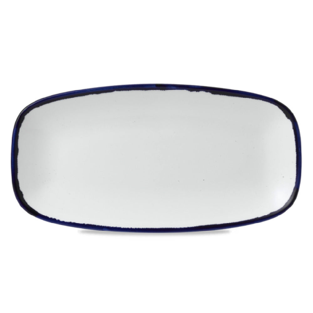 Arc Cardinal HIC13 Dudson Harvest Ink Oblong Tray (L:13.88'' X W:7.38'') Vitrified Ceramic