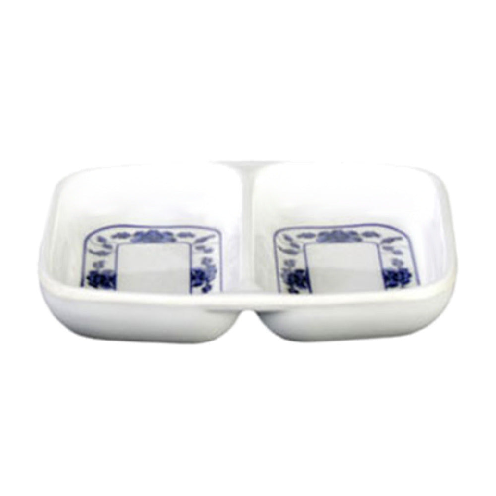 Thunder Group 1102TB Twin Sauce Dish 2 Oz. 3-3/8" X 2-3/4"