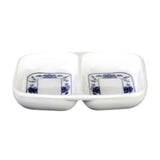 Thunder Group 1102TB Twin Sauce Dish 2 Oz. 3-3/8" X 2-3/4"