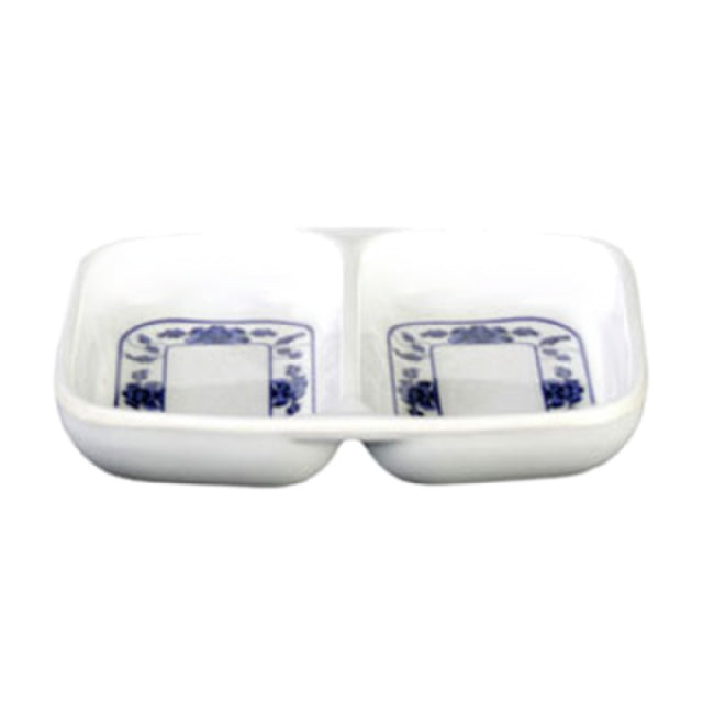 Thunder Group 1102TB Twin Sauce Dish 2 Oz. 3-3/8" X 2-3/4"