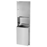 Alpine Industries ALP492 Paper Towel Dispenser & Waste Receptacle 17" W Recessed