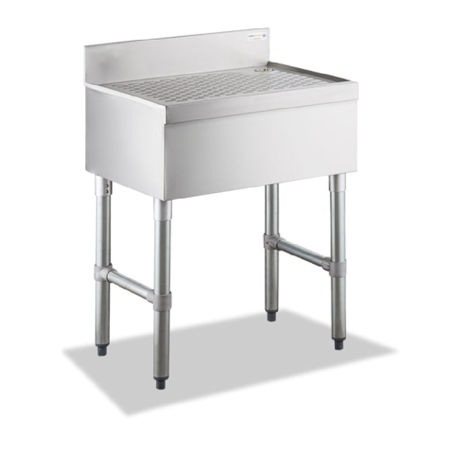Steel Works Stainless SWBDU-1824 Underbar Drain Board Free Standing 24" X 18" X 34"H