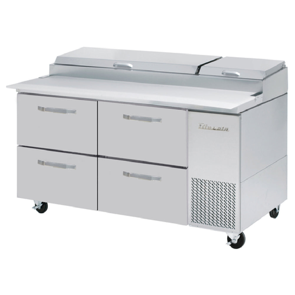 Blue Air BAPP67-D4-HC - Pizza Prep Table, Two-section, 67"W