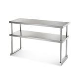 Arctic Air 64908K-S Double Overshelf 72”W X 18”D X 30”H Reinforced Full Length Hat Channels On Bottom Of Shelf