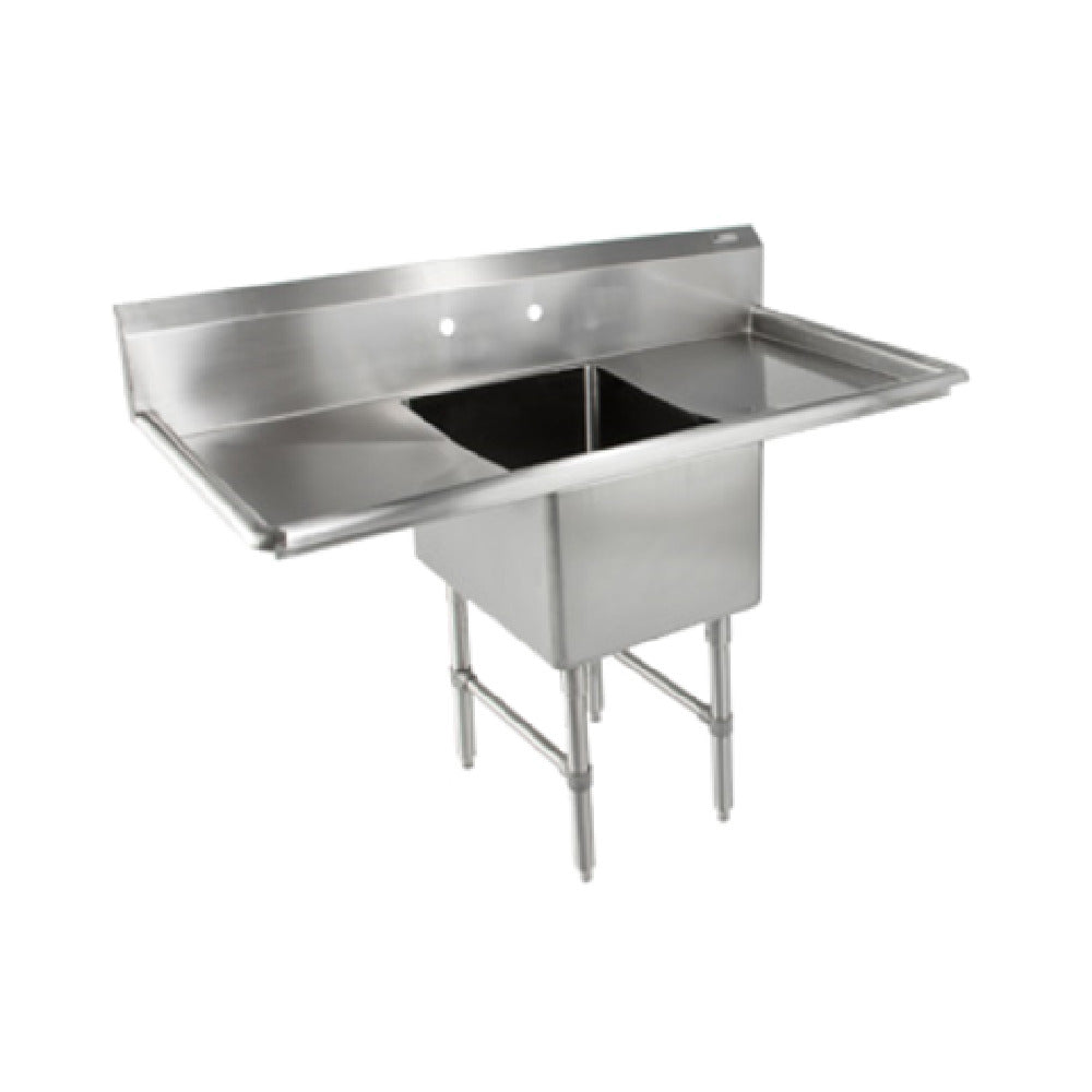 John Boos 1B16204-2D18 "B" Series Sink 1-compartment 55"W X 25-1/2"D X 44"H Overall Size