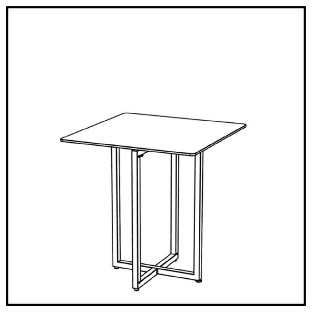 BauscherHepp VE-24010 Venta® Foldable Table Base Made In Steel With Powder-coating