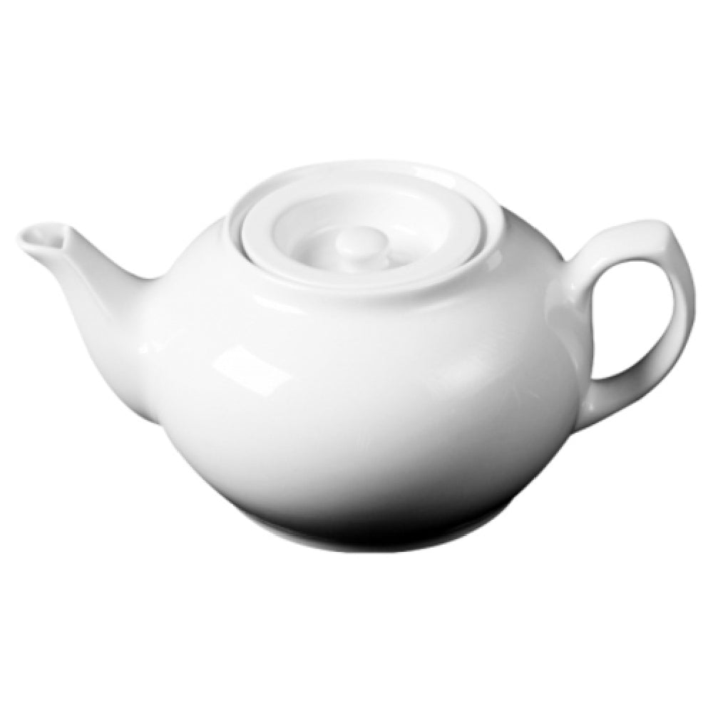 Cameo China 210-15PL Imperial Tea Pot 14 Oz. (420 Ml) 4-1/8" X 6-5/8" X 2-3/4"H (10.5 Cm X 17 Cm X 7 Cm)