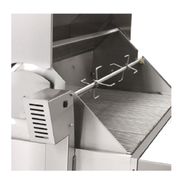 Crown Verity CV-RT-36 Rotisserie Assembly For MCB-36 Or Left Side Of MCB-72 Comes With 1 Set Of 5" Forks