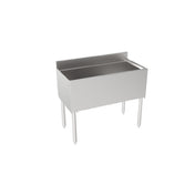 Krowne 18-36 Silver Series Insulated Ice Bin With Full Sliding Cover 36" W X 12" Deep X 22.5” Front To Back Depth