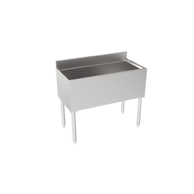 Krowne 18-36 Silver Series Insulated Ice Bin With Full Sliding Cover 36" W X 12" Deep X 22.5” Front To Back Depth