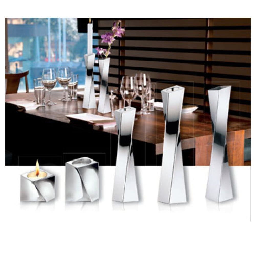BauscherHepp 57.0044.6040 Candle Holder 7-11/16"H (195mm) 18/10 Stainless Steel