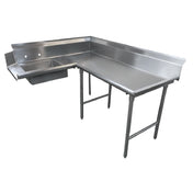 Advance Tabco DTS-K30-84R Korner-Soil Dishtable L-shaped Attaches To Right Of Dish Machine Operator
