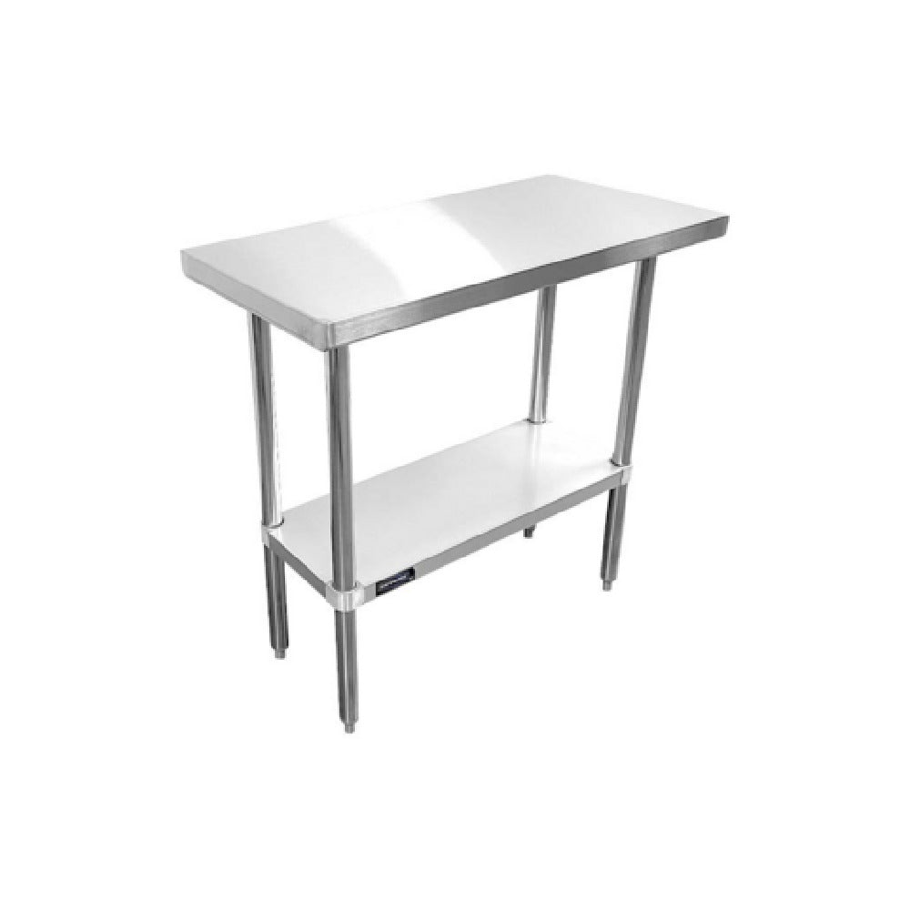 Sapphire Manufacturing SMTE-3036S Worktable 36"W X 30"D X 35"H 18/430 Stainless Steel Flat Top