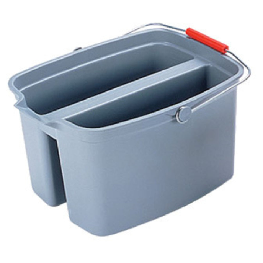Rubbermaid FG262888GRAY Double Pail 19 Quart 18"W X 14-1/2"D X 10"H