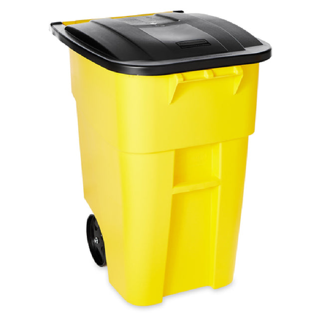Rubbermaid FG9W2700YEL BRUTE® Roll-Out Container 50 Gallon 28-1/2" X 23-2/5" X 36-1/2" H