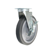 Forbes Industries 1634-S/BK Replacement Caster 8" Dia. Solid Gray Non-marking Wheel
