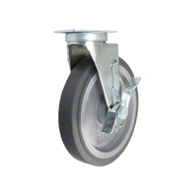 Forbes Industries 1634-S/BK Replacement Caster 8" Dia. Solid Gray Non-marking Wheel