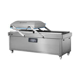 Omcan USA 59135 - Turbovac Heavy-Duty Double Chamber Vacuum Packaging Machine With Stainless Steel Cover And Flat Working Surface With 44″ X 27.5″ Seal Length