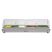 Cadco WTBS-5N-HD Heavy Duty Grand Buffet Server Countertop (2) 19" X 11" Warming Zones