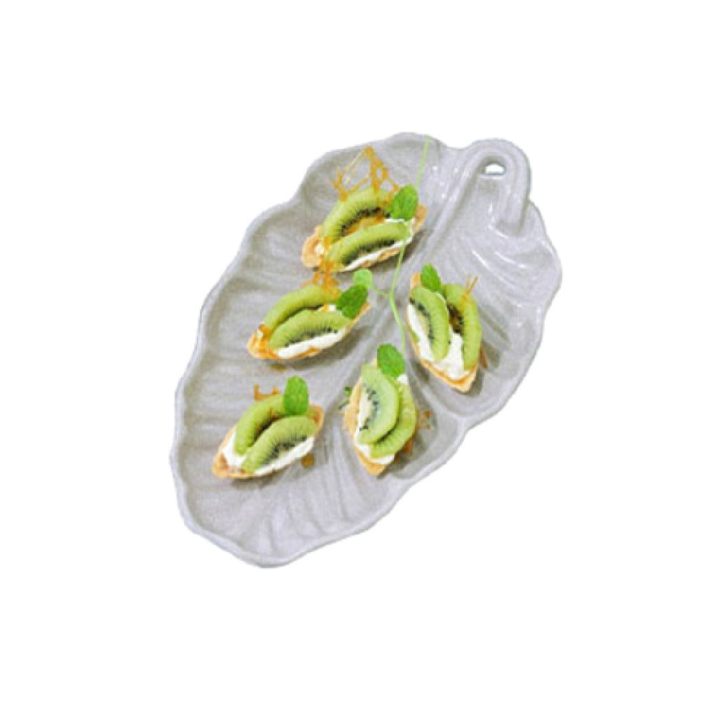 Bon Chef 9801GINGER Serving Platter 6-3/4" X 12" Leaf Design