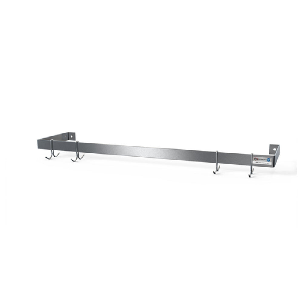 NBR Equipment PR1-5 Pot Rack Wall Mount Single Bar