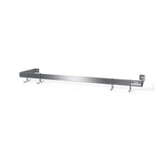NBR Equipment PR1-5 Pot Rack Wall Mount Single Bar