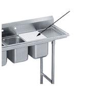 Advance Tabco K-2H Sink Cover Poly-Vance™ For 14" X 14" Deep Drawn™ Bowl (design Of Sink Bowl Is Such That Poly Sink Cover Will Be Approximately Flush With Tabletop Or Drainboard Work Surface)