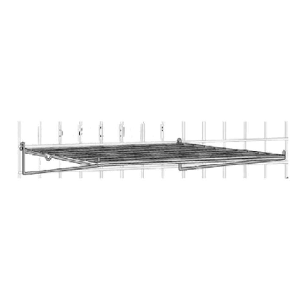 Metro FGS1224K3 - Quick Ship - SmartWall Flat Grid Shelf, 24"W X 12"D, Metroseal 3™ Epoxy-coated Corrosion-resistant Finish With Microban® Antimicrobial Protection