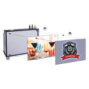Geneva MAGNETIC SIGN 3 Magnetic Signage 56"W X 36"H Adheres To Bars With Stainless Steel Front Panels Or Stainless Steel Front Panels Wrapped In Walnut Or Black Vinyl Finishes Only (will Not Work With Bars Wrapped With Other Available Finishes)