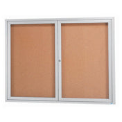Aarco DCC4860RI Aluminum Bulletin Board 60"W X 48"H Enclosed