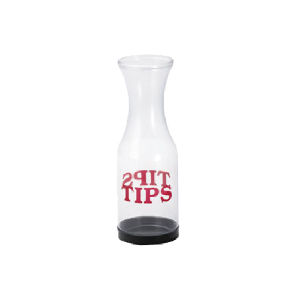 TableCraft Products 812 - Tip Carafe, 3-1/2" Dia. X 10-1/2" H, Twist-off Bottom