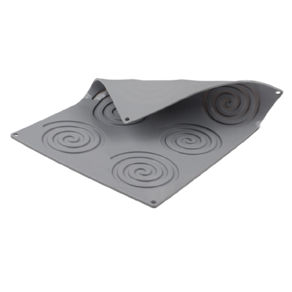 JB Prince MA123 Gourmand Spirale Mold 11-4/5" X 15-3/4" Makes (6) 4-3/4" Round Spirals