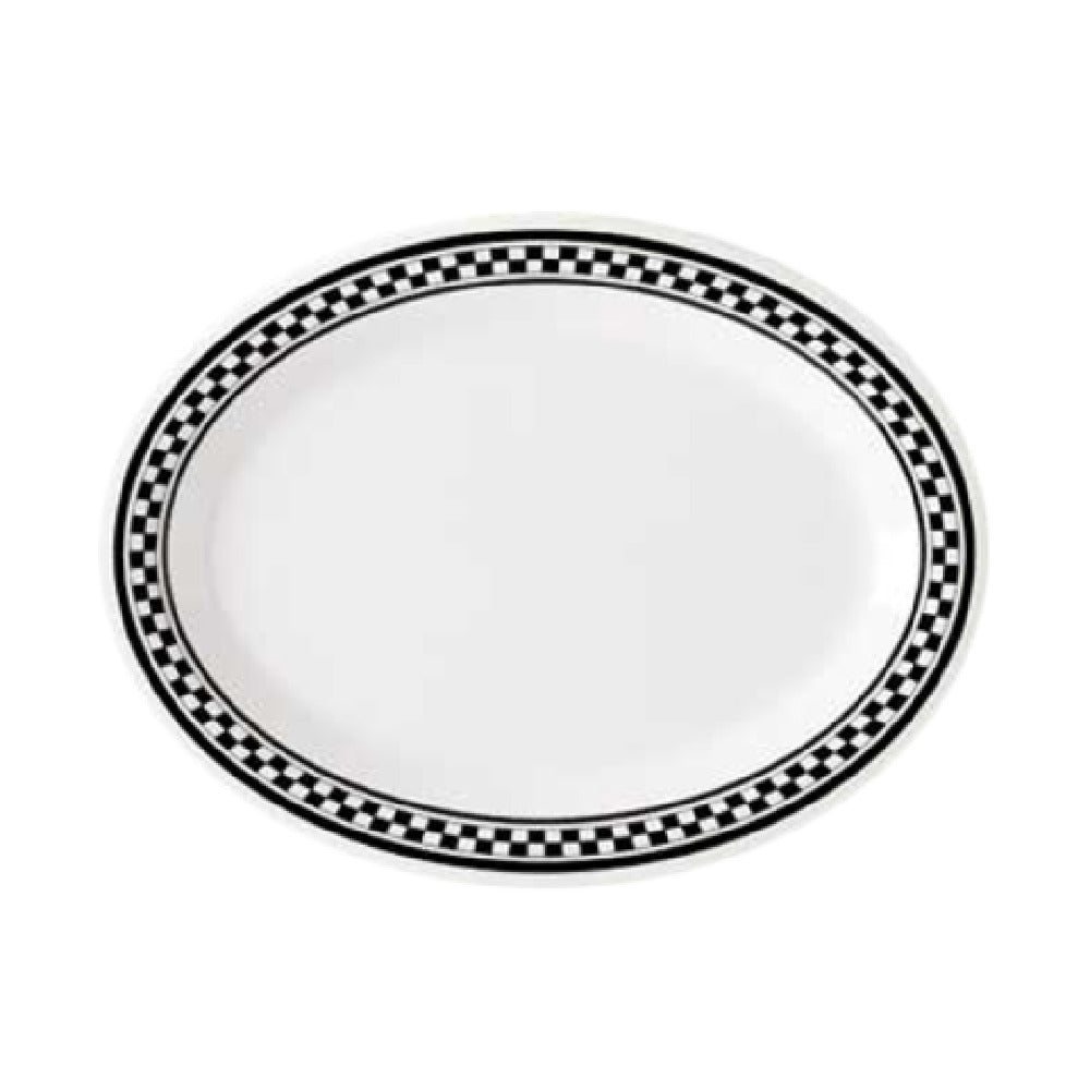 GET Enterprises OP-950-X Diamond Chexers™ Platter 9-3/4"L X 7-1/4"W Oval