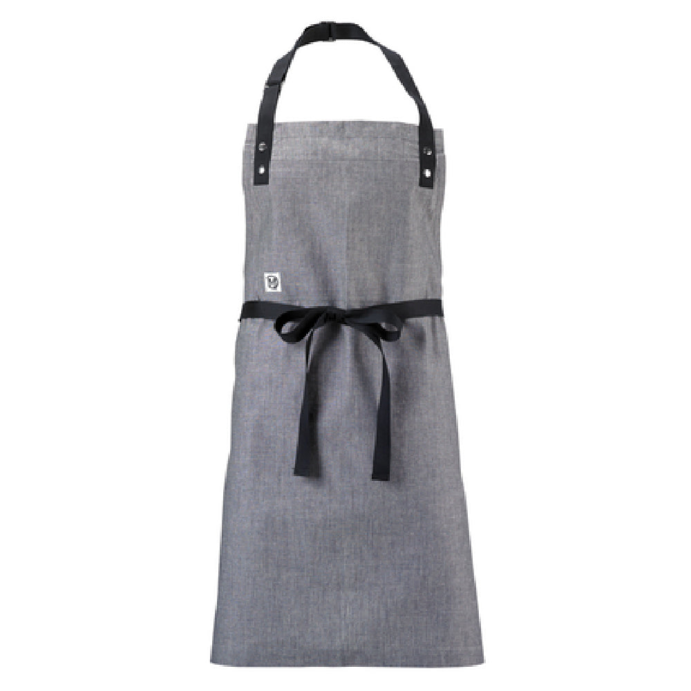 Mercer Culinary M63205GRY Metro Edge® Bib Apron 29-1/4" X 32" 40" Ties