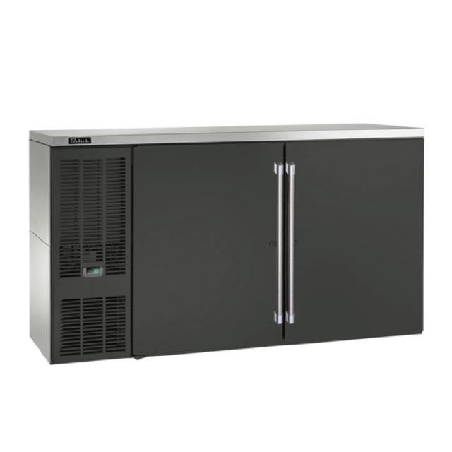 Perlick BBS60B-S-4 Refrigerated Back Bar Cabinet Two-section 60"W