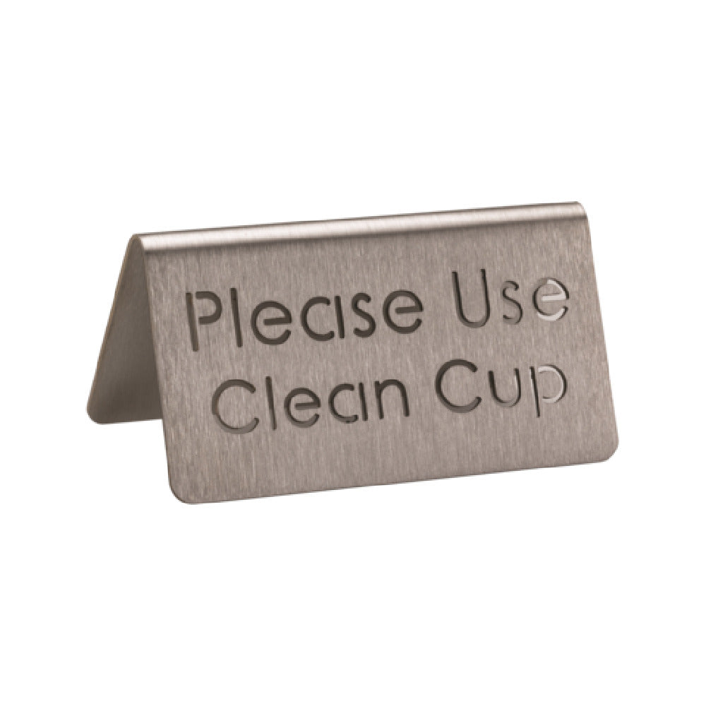 Service Ideas 1C-BF-CLEANCUP-MOD Service Ideas Laser Cut ID Tent Table Tent Please Use Clean Cup