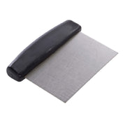 Hubert 10274 - HUBERT® Stainless Steel Dough Scraper With Black Plastic Handle - 6 1/2"L X 4 1/2"W X 1"H