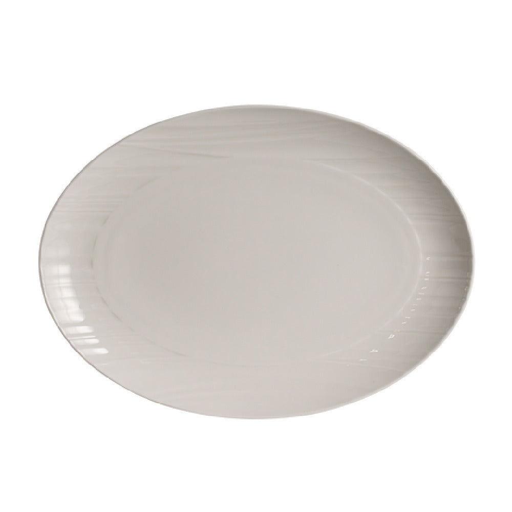 Steelite 4412RF047 Oval Coupe Platter 12.5" X 9.0"Ruche Folio