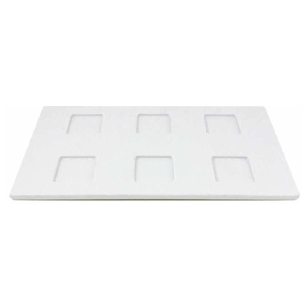 GET Enterprises JW6TB-W Elite Global Solutions Ramekin Base Plate 11"L X 6-1/2"W X 5/8"H