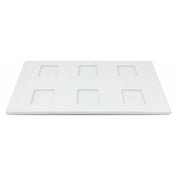 GET Enterprises JW6TB-W Elite Global Solutions Ramekin Base Plate 11"L X 6-1/2"W X 5/8"H