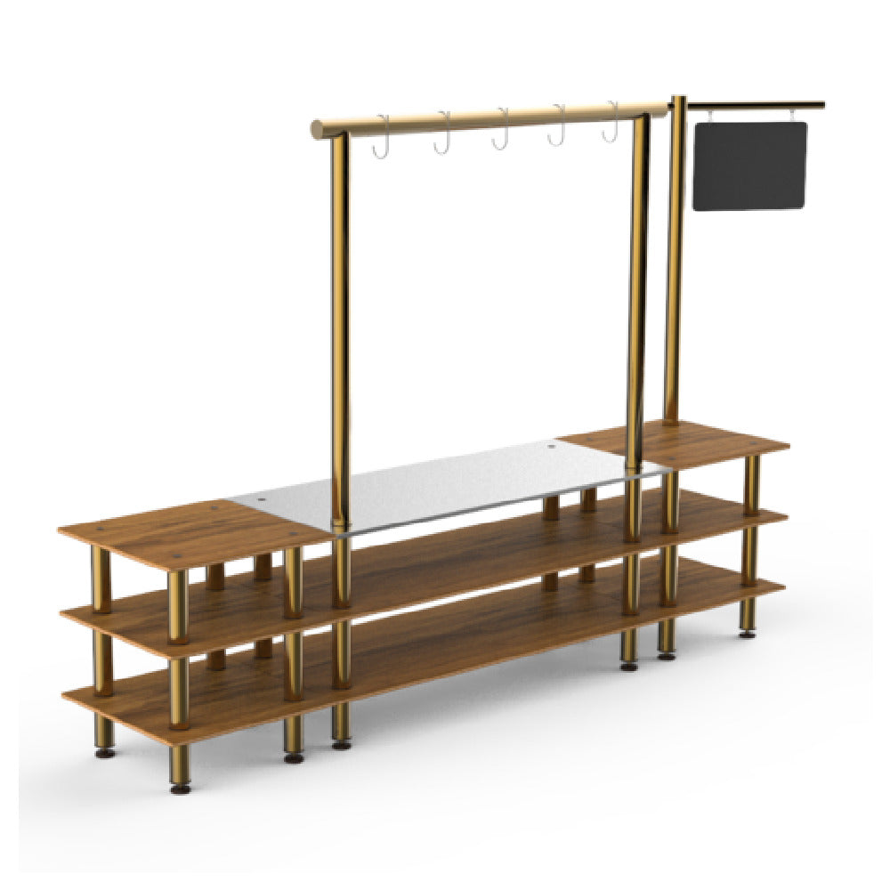 Steelite MGCMLA02BBXF - Pro Salsa Bar Station, 130.0" X 29.5" X 96.0", Modular