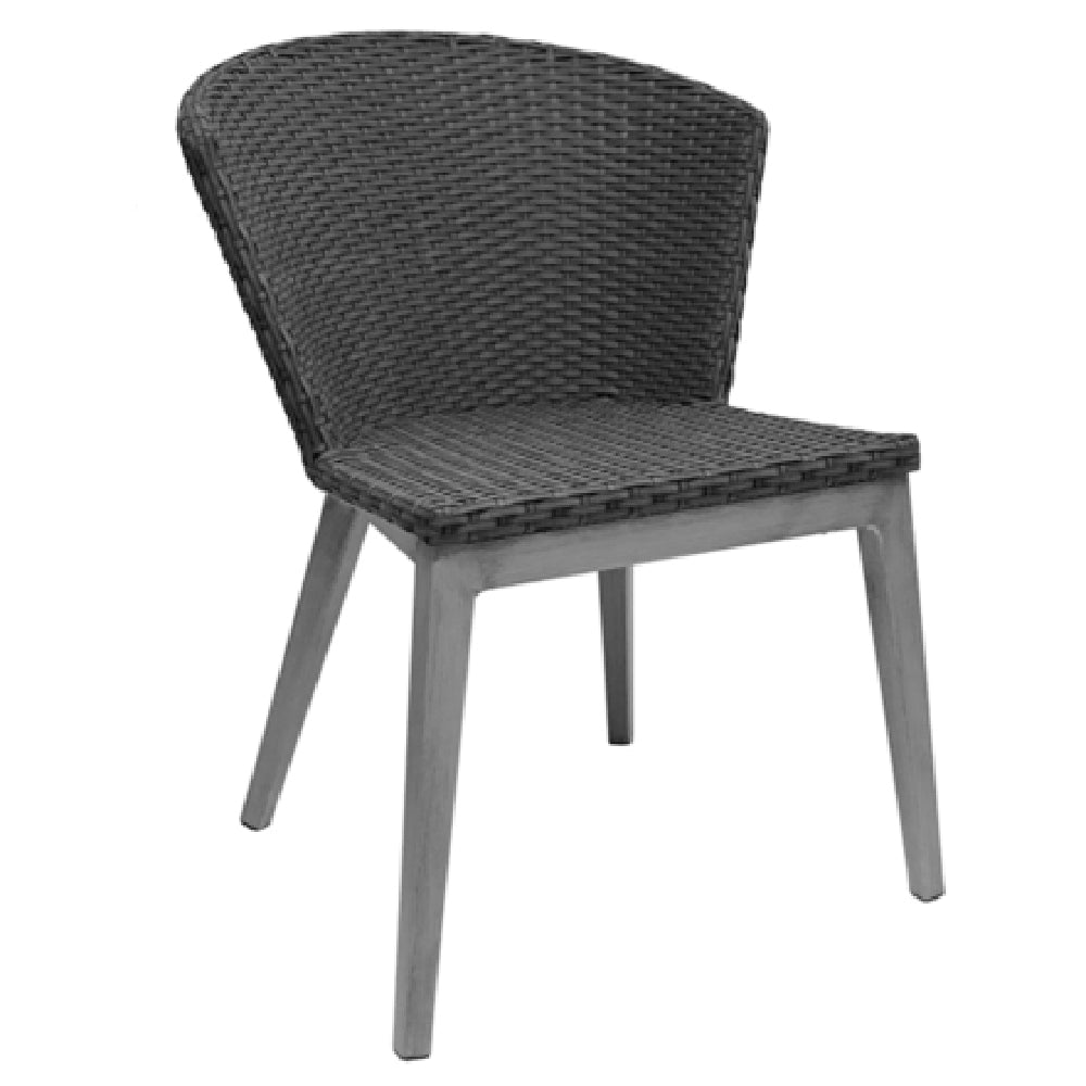 Emuamericas, Llc A1010-500-74 - Elly Side Chair, Outdoor/indoor, All-weather Wicker Back And Seat