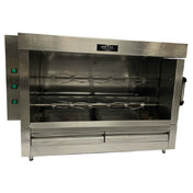 AMPTO FRG3VE Metal Supreme Rotisserie Oven Liquid Propane Gas (2) Stainless Steel Skewers