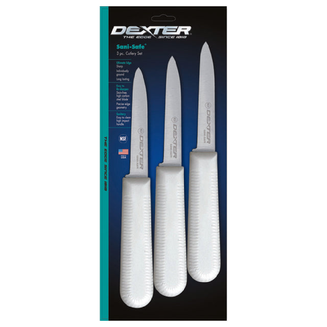 Dexter 15383 Sani-Safe® (S104-3PCP) Cook's Style Paring Knife 3-1/4" Stain-free