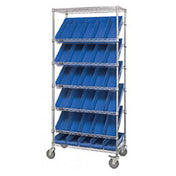 Quantum MWRS-7-108_GREEN - Bin Systems Unit, Mobile, 36"L X 18"W X 80"H