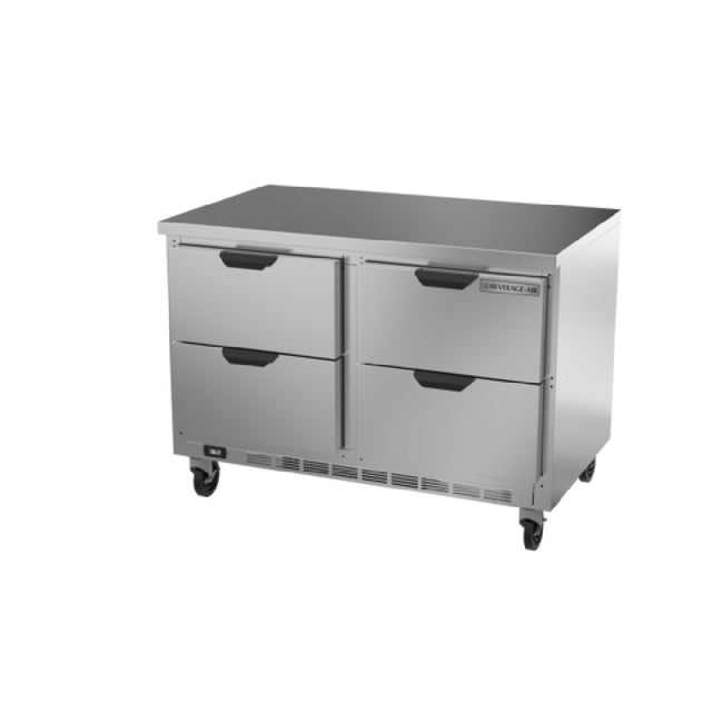 Beverage Air WTRD48AHC-4-FLT Worktop Refrigerator Two-section 35-1/2" Working Height